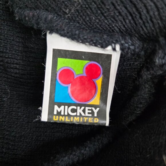 Mickey Unlimited Best Friends Black Knit Beanie Hat Mickey & Minnie Mouse - Picture 4 of 8